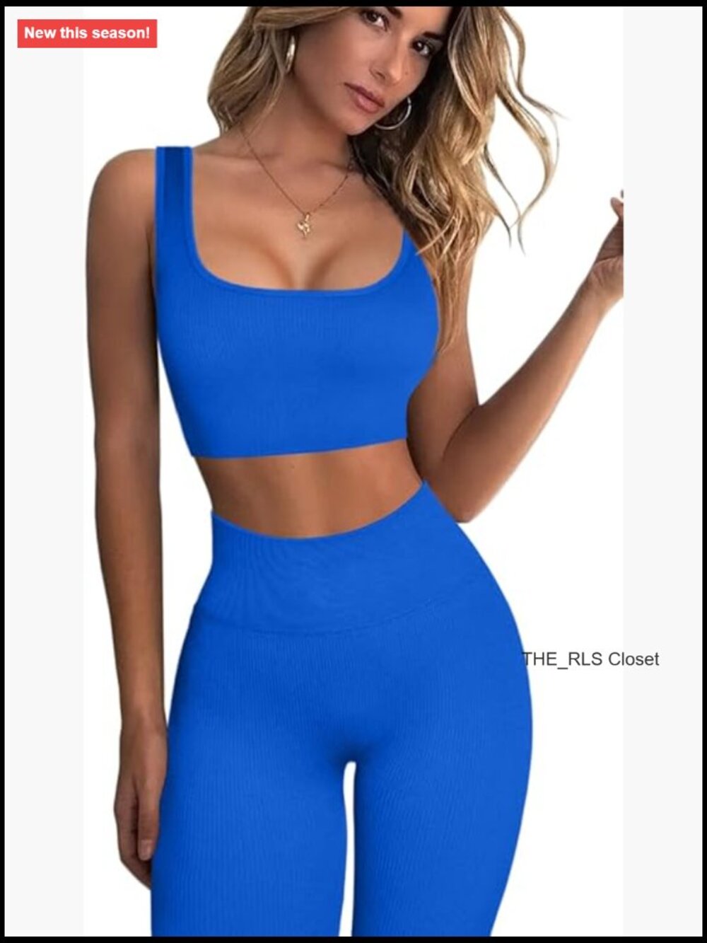 Ribbed Seamless Workout Set Sport Bra High Waist Leggings
